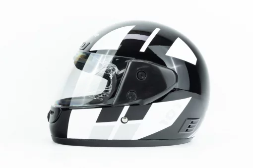 Шолом інтеграл HF-101 M, чорно-білий Q237-W, ШОЛОМИ, YQ-360555