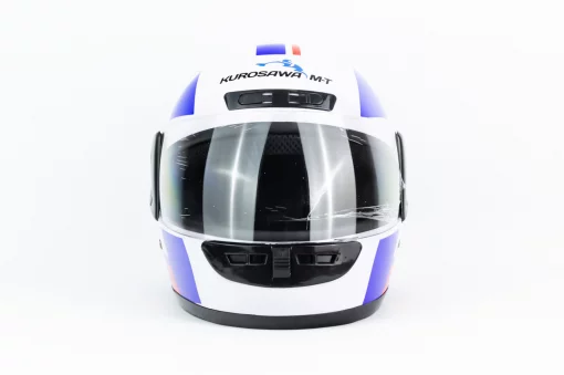 Шлем интеграл HF-101 S, бело-синий, ШОЛОМИ, YQ-360106