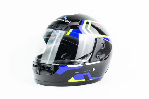 Шлем интеграл HF-101 S, чёрный с рисунком Q275-G, ШОЛОМИ, YQ-360527