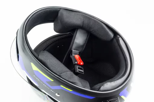 Шлем интеграл HF-101 S, чёрный с рисунком Q275-G, ШОЛОМИ, YQ-360527