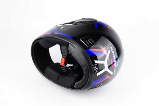 Шлем интеграл HF-101 S, чёрный с рисунком Q275-R, ШОЛОМИ, YQ-360526