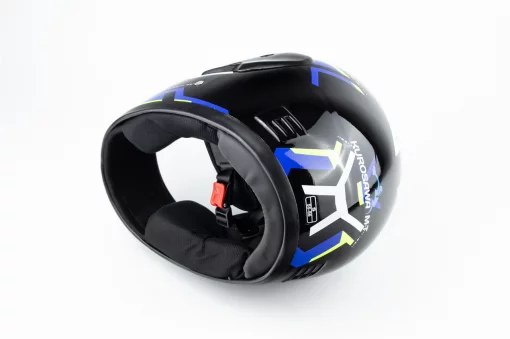 Шлем интеграл HF-101 S, чёрный с рисунком Q275-Y, ШОЛОМИ, YQ-360525