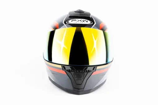 Шлем интеграл HF-126S L (59-60см), чёрно-оранжевый Q250, ШОЛОМИ, YQ-360537