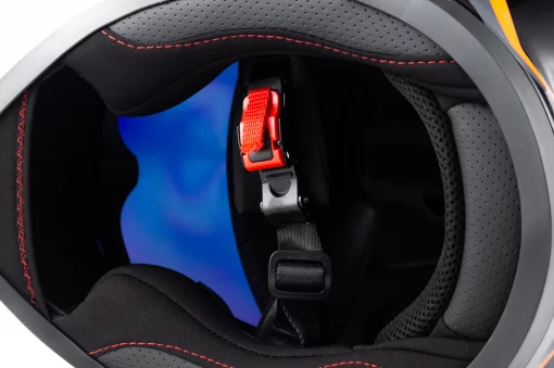 Шлем интеграл HF-126S L (59-60см), чёрно-оранжевый Q250, ШОЛОМИ, YQ-360537