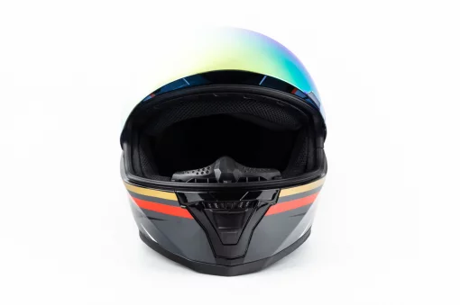 Шлем интеграл HF-126S S (55-56см), чёрно-оранжевый Q250, ШОЛОМИ, YQ-360533