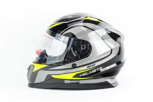 Шлем интеграл M62 S (55-56см), чёрно-салатовый, ШОЛОМИ, YQ-301323