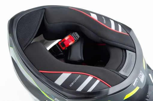 Шлем интеграл (стандарт DOT/ECE), выдвижные очки PANTHER SV GALE S (55-56см), чёрно-салатовый мат, ШОЛОМИ, YQ-360595