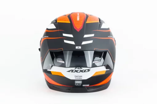 Шлем интеграл (стандарт DOT/ECE), выдвижные очки PANTHER SV THORN L (59-60см), чёрно-оранжевый мат, ШОЛОМИ, YQ-360599