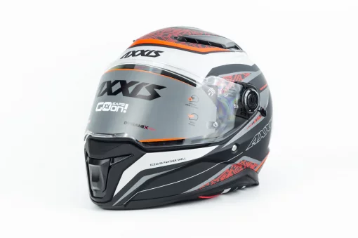 Шлем интеграл (стандарт DOT/ECE), выдвижные очки PANTHER SV THORN L (59-60см), чёрно-серый мат, ШОЛОМИ, YQ-360594