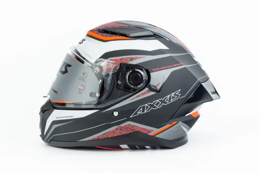 Шлем интеграл (стандарт DOT/ECE), выдвижные очки PANTHER SV THORN L (59-60см), чёрно-серый мат, ШОЛОМИ, YQ-360594