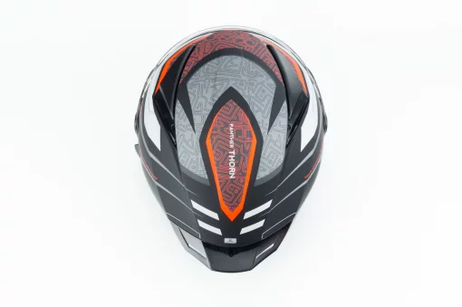 Шлем интеграл (стандарт DOT/ECE), выдвижные очки PANTHER SV THORN L (59-60см), чёрно-серый мат, ШОЛОМИ, YQ-360594