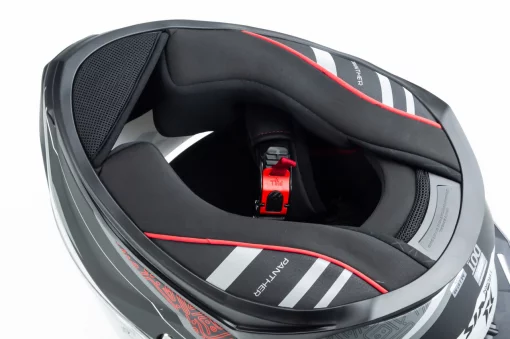 Шлем интеграл (стандарт DOT/ECE), выдвижные очки PANTHER SV THORN М (57-58см), чёрно-серый мат, ШОЛОМИ, YQ-360593