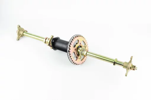 Вісь задня 710мм, ATV027-19, кріплення, диск гальмівний, зірка-к-кт 16 деталей, ЗЧ-ATV, YQ-335218