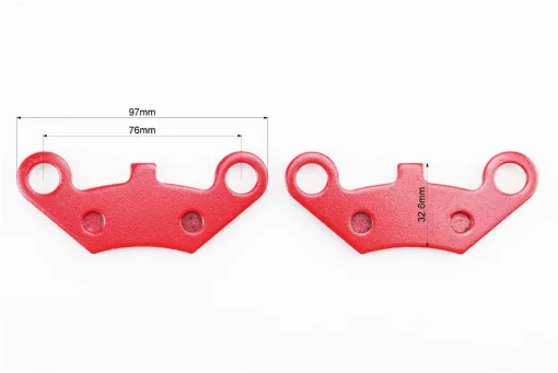 Тормозные колодки (дисковые) Goon 260/CUV Carry 300/Muddy 300/LOF420, к-кт, красные, ЗЧ-ATV, YQ-335318
