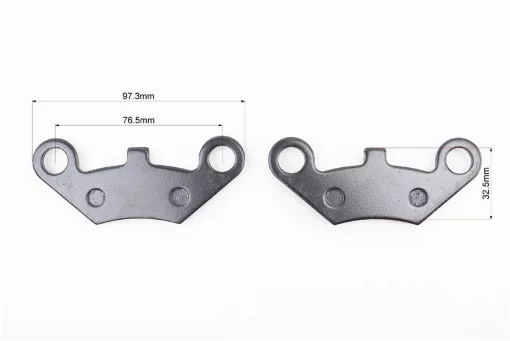 Тормозные колодки (дисковые) Goon 260/CUV Carry 300/Muddy 300/LOF420, к-кт 2шт, чёрный, ЗЧ-ATV, YQ-335386