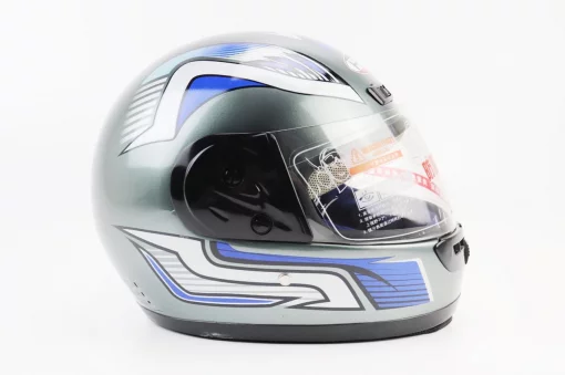 Шолом інтеграл з коміром HK-221, сірий з малюнком, ШОЛОМИ, YQ-360151
