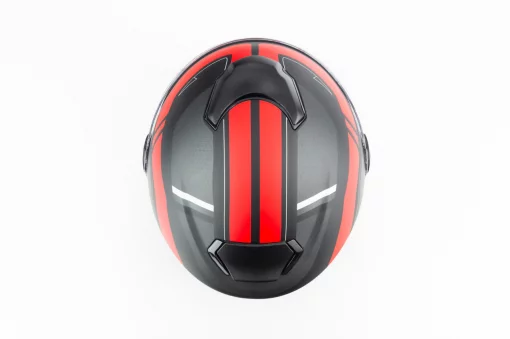 Шлем интеграл М65 L (59-60см), чёрно-красный мат, ШОЛОМИ, YQ-330115