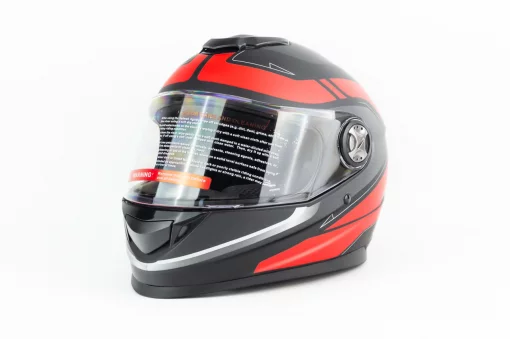 Шлем интеграл М65 S (55-56см), чёрно-красный мат, ШОЛОМИ, YQ-330117