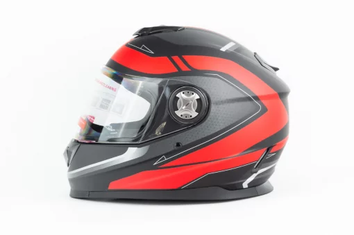 Шлем интеграл М65 S (55-56см), чёрно-красный мат, ШОЛОМИ, YQ-330117