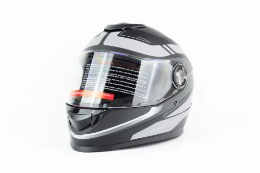 Шлем интеграл М65 М (57-58см), чёрно-серый мат, ШОЛОМИ, YQ-330771