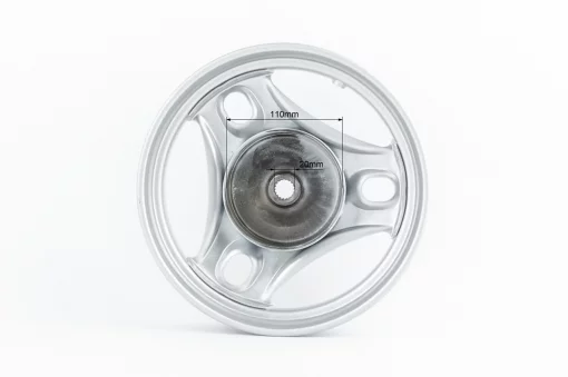 Диск колісний задній Suzuki LET'S (сталевий) (внутрішні упорні бурти), сірий, YQ-363588