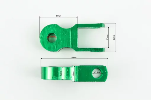 Удлинитель заднего амортизатора 45мм к-кт 2шт+болты+гайки, зелёный, ЗЧ-МОТО, YQ-349910