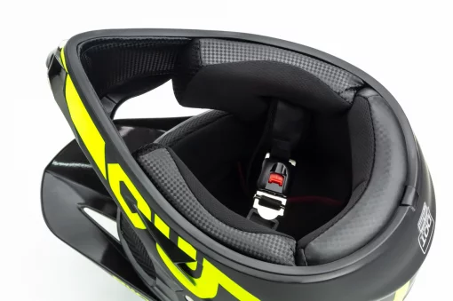 Шлем кроссовый 117 S (55-56см), чёрно-салатовый мат HELMO, ШОЛОМИ, YQ-360514