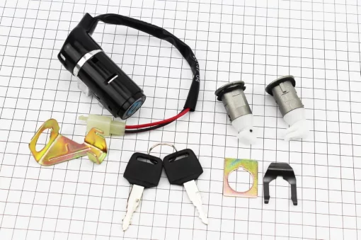 Замки к-кт Honda DIO AF27/34 (2 дроти) тип 2, YQ-347800