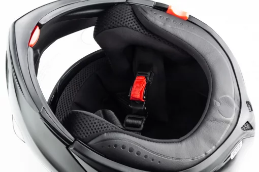 Шлем модуляр с откидным подбородком, выдвижные очки F-158 S (55-56см), чёрный, ШОЛОМИ, YQ-330242