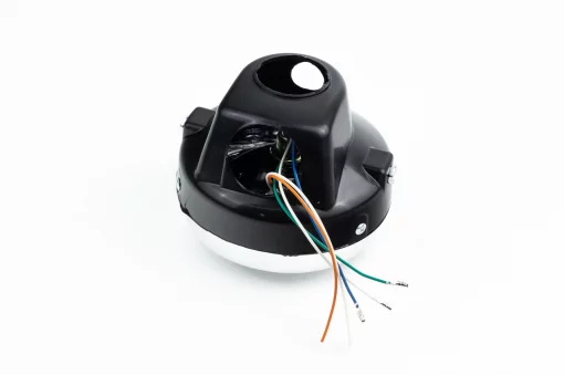 Фара передняя "чёрная" ALPHA круглая, D-150мм, DELTA, YQ-318290