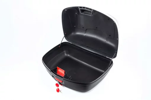 Кофр большой (пластмассовый) 550x420x320мм, крепл. быстросъёмное, бело-чёрный YM-0889P, КОФРИ, YQ-360516