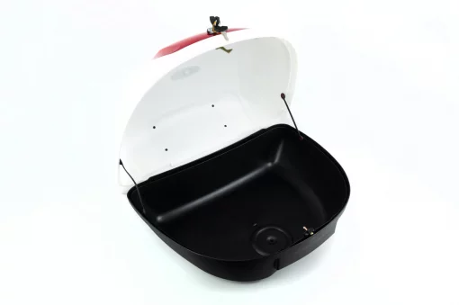 Кофр большой (пластмассовый) 585x430x305мм, крепл. болт-барашек, бело-чёрный YM-0888P, КОФРИ, YQ-360335