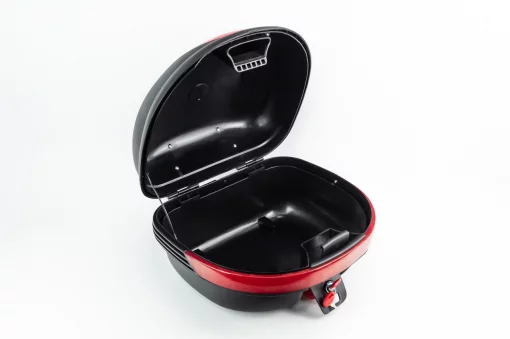 Кофр средний (пластмассовый) 420x370x280мм, крепл. быстросъёмное, чёрный матовый B07, КОФРИ, YQ-360500