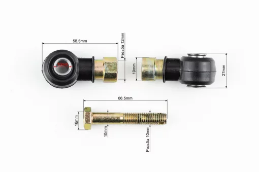 Наконечник рулевой тяги ATV POLARIS, к-кт 2шт (+болт+гайка+шайбы), ЗЧ-ATV, YQ-335527