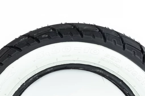 Шина 3,50-10 бескамерная, шипованная (белый борт) HS-540, ШИНИ, YQ-303673