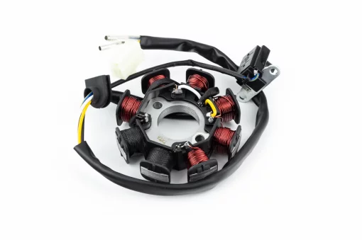 Статор магнето (генератора) (8 катушек разъем "мама 2+2") высота 31мм, 50-100сс 4Т, YQ-349342