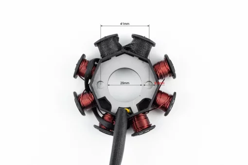 Статор магнето (генератора) (8 катушек разъем "мама 2+2") высота 31мм, 50-100сс 4Т, YQ-349342