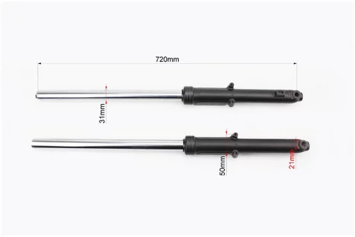 Вилка передняя (перья) лев., прав., к-кт 2шт, (бараб.торм.), Viper-125-150J, YQ-321113