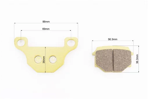 Гальмівні колодки (дискові) Viper-125J; V150A/Suzuki GS-125; GX-125; SJ-125/Wuyang Wy-125/Branson, ЗЧ-МОТО, YQ-508078