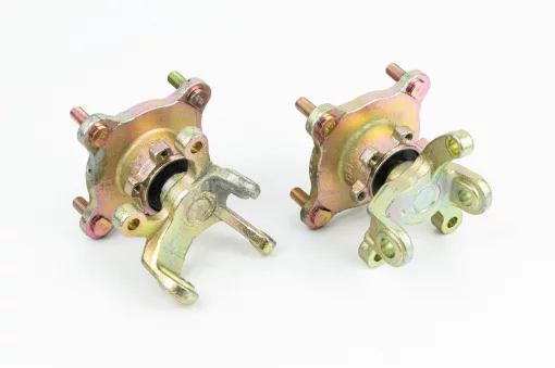 Цапфа (поворотный кулак) ATV 150-250 правый+левый в сборе со ступицей (на 4 болта) под дисковый тормоз (ось 17мм), ЗЧ-ATV,