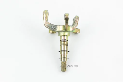 Цапфа (поворотный кулак) ATV 150-250 правый+левый в сборе со ступицей (на 4 болта) под дисковый тормоз (ось 17мм), ЗЧ-ATV,