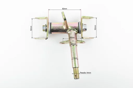 Цапфа (поворотний кулак) ATV 50-125 лівий (в зборі)(вісь 17мм) тип 1, ЗЧ-ATV, YQ-335481