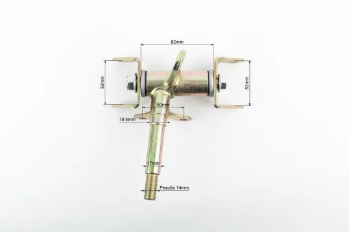 Цапфа (поворотний кулак) ATV 50-125, права (в зборі)(вісь 17мм) тип 1, ЗЧ-ATV, YQ-335512