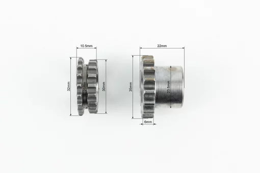 Шестерня коленвала под цепь ГРМ+насос масляный, к-кт 2шт, 50-100сс 4Т, YQ-349989