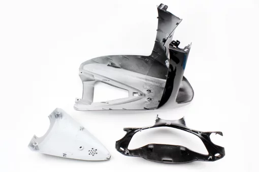 Honda DIO AF-62 Пластик-к-кт крашеные 7 деталей, чёрный, пластик-J, YQ-329310