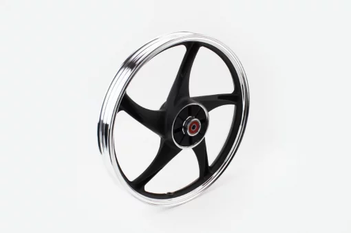 Диск задний литой 17x1,6 ALPHA/ACTIVE "лучи", чёрный тип 3 (ось 12мм), ACTIVE, YQ-320288