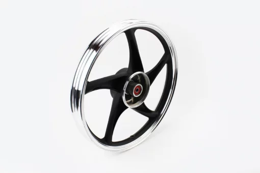 Диск задний литой 17x1,6 ALPHA/ACTIVE "лучи", чёрный тип 3 (ось 12мм), ACTIVE, YQ-320288