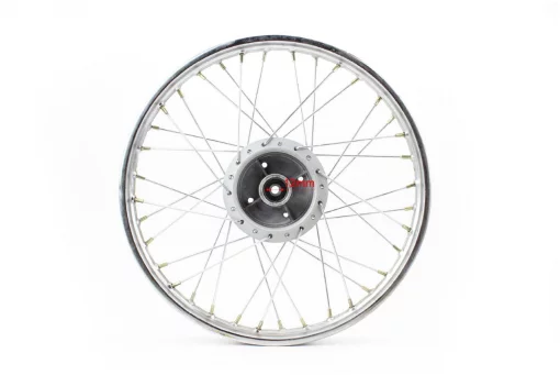 Диск задний спицованный (колесо) 17x1,4 DELTA, хром (ось 12мм), DELTA, YQ-318096