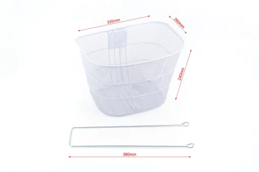 Корзина передняя 26" (сетка), белая "Бабочка" TH-158, ВЕЛОАКСЕСУАРИ, YQ-409558