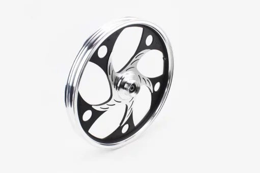 Диск передний литой 17x1,4 ACTIVE "волна", чёрный "под дисковый тормоз" (ось 12мм), ACTIVE, YQ-320015